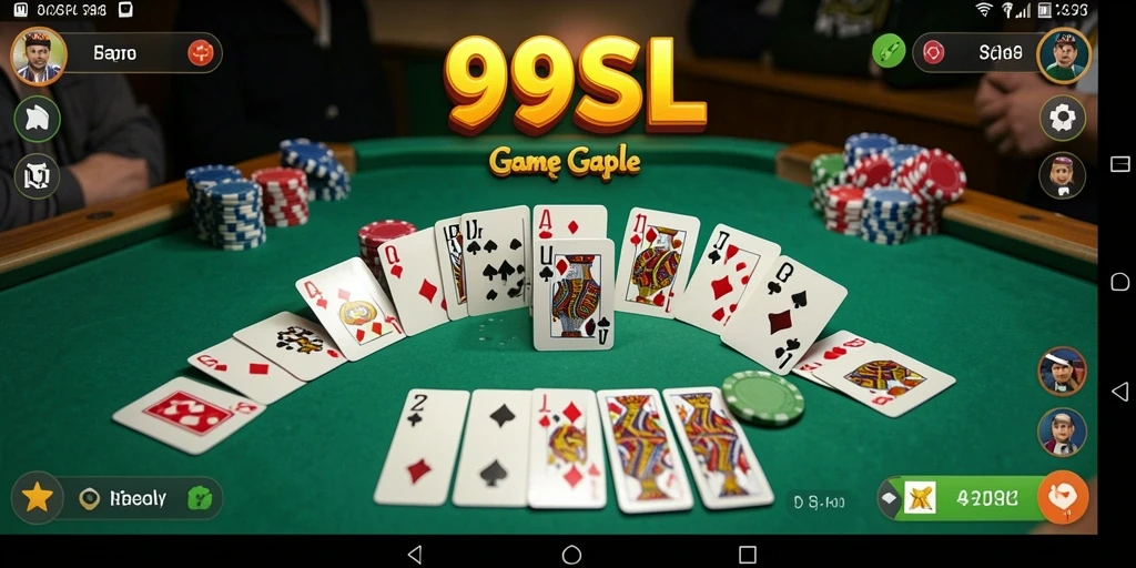 Screenshot gameplay Gaple menunjukkan suasana permainan yang seru.