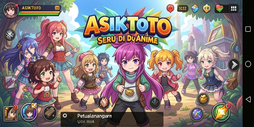 Gameplay seru dan karakter anime menarik di ASIKTOTO.