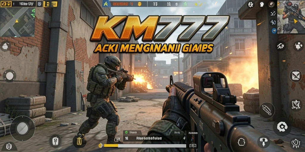 Gameplay seru dan mendebarkan di KM777 dengan aksi FPS.