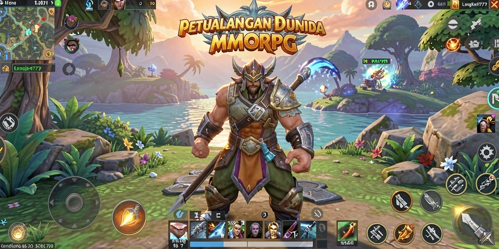 Tampilan gameplay menarik dari LENGKAP777 dengan aksi petualangan seru.