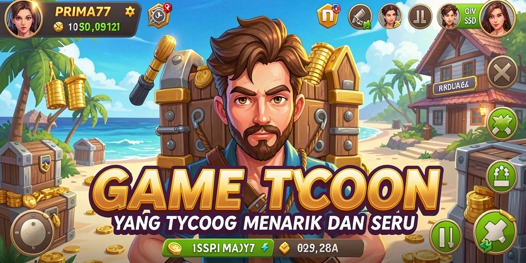 Screenshot menunjukkan aktivitas seru di dalam game Tycoon.