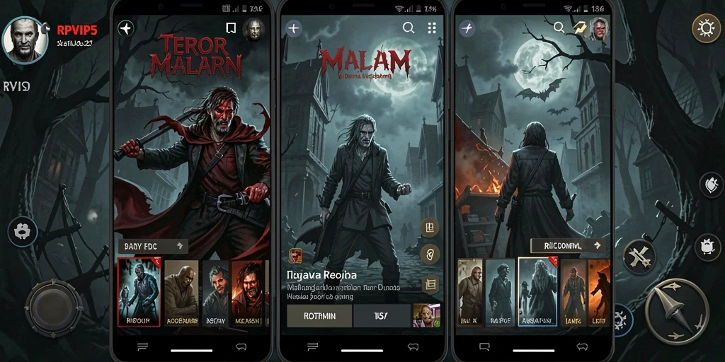 Gameplay RPVIP5 yang menegangkan dan menakutkan.