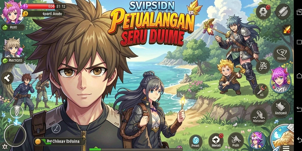 Tampilan gameplay menarik dari SVIPSIDN dengan karakter anime.