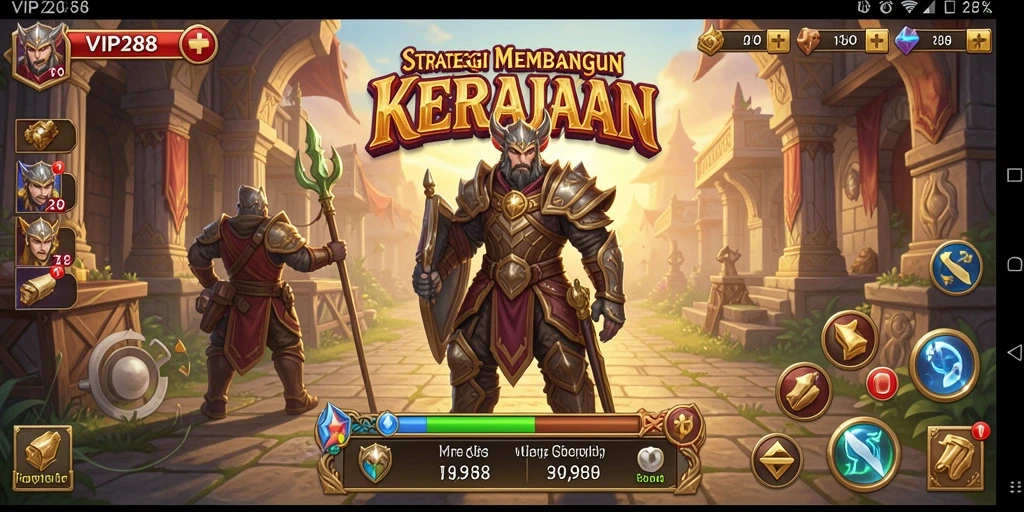 Screenshot gameplay VIP288 menunjukkan aksi strategi yang mendebarkan.