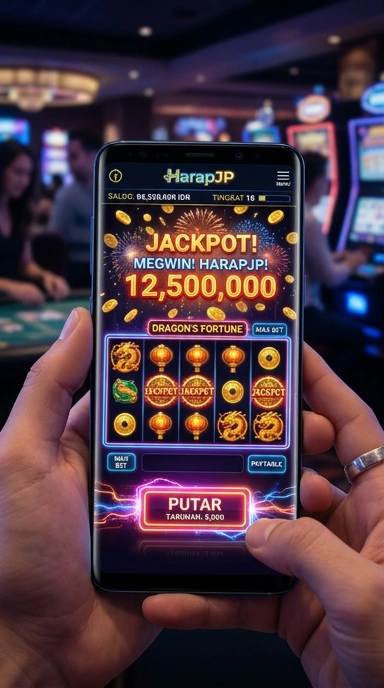 Tangkapan layar tampilan antarmuka harapjp yang menarik.